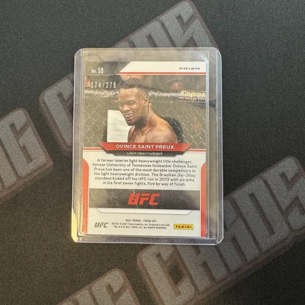 Ovince Saint Preux - Panini Prizm UFC 2021 - Image 2