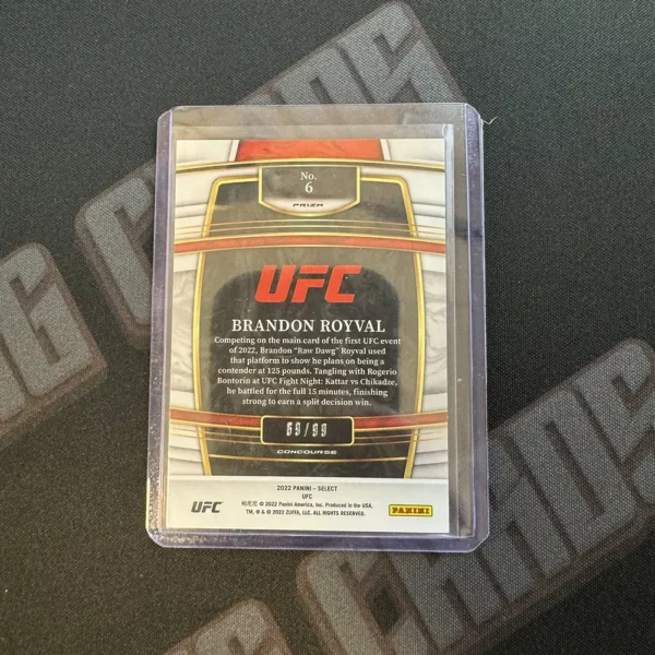 Brandon Royval - Panini Select UFC 2022 - Image 2