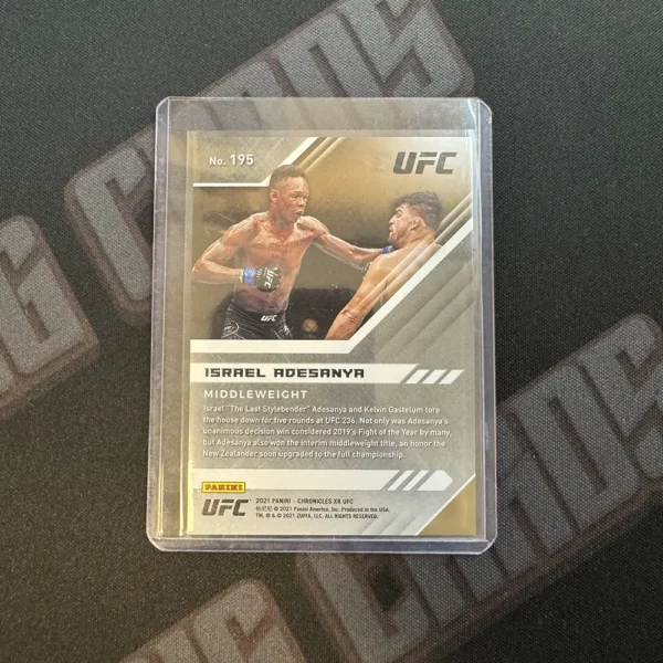 Israel Adesanya - Panini Chronicles UFC 2021 - Image 2