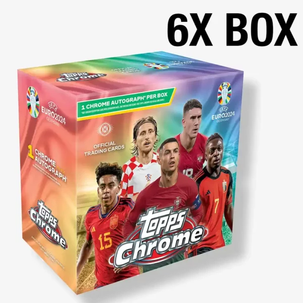 2024 Topps Chrome UEFA EURO 6x Hobby Box Break #142 CHARITY STREAM - Image 2