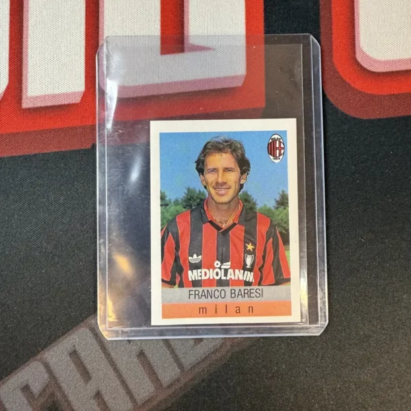 142 FRANCO BARESI FOIL # AC MILAN PANINI UNFP FOOTBALL CARDS 1995 1996