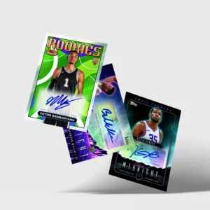 2023-24 WEMBANYAMA RC YEAR Topps Finest 2x Hobby Box + Midnight Basketball 2x Box Break #429