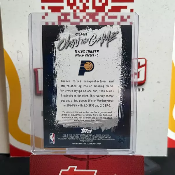 Myles Turner - Topps Basketball Flagship - Image 2