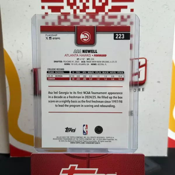 Asa Newell - Topps Basketball Flagship - Image 2