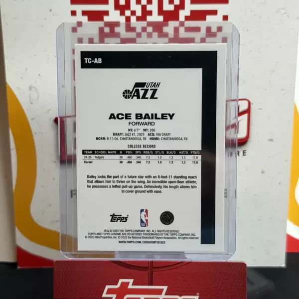 Ace Bailey - Topps Basketball Flagship - Image 2