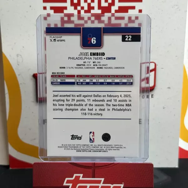 Joel Embiid - Topps Basketball Flagship - Image 2