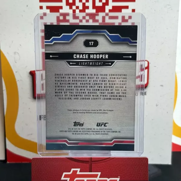 Chase Hooper - Topps Chrome UFC - Image 2