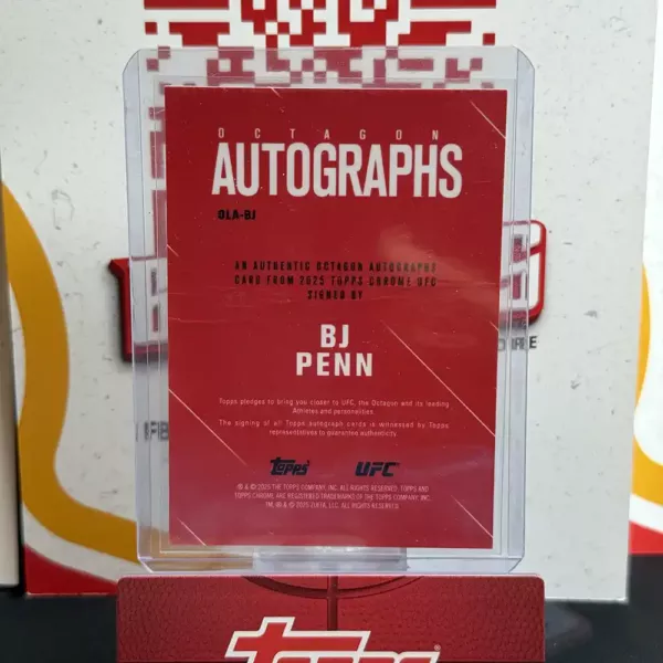 BJ Penn - Topps Chrome UFC - Image 2