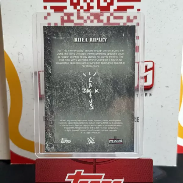 Rhea Ripley - Topps Chrome WWE Cactus Jack - Image 2