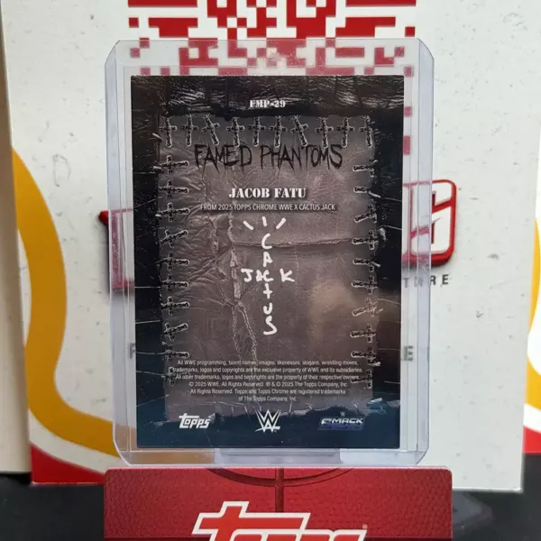 Jacob Fatu - Topps chrome WWE Cactus Jack - Image 2