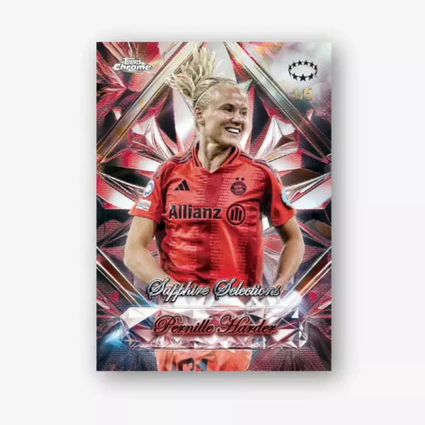 2024-25 Topps Chrome Sapphire UEFA Women's Champions League - Hobby Box - Image 4