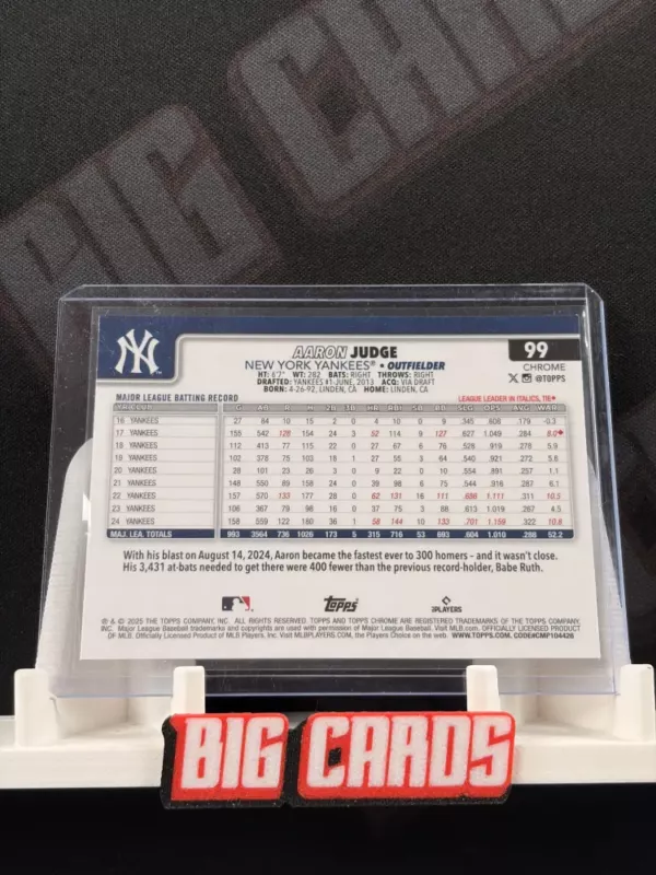 Aaron Judge - Topps Chrome - Image 2