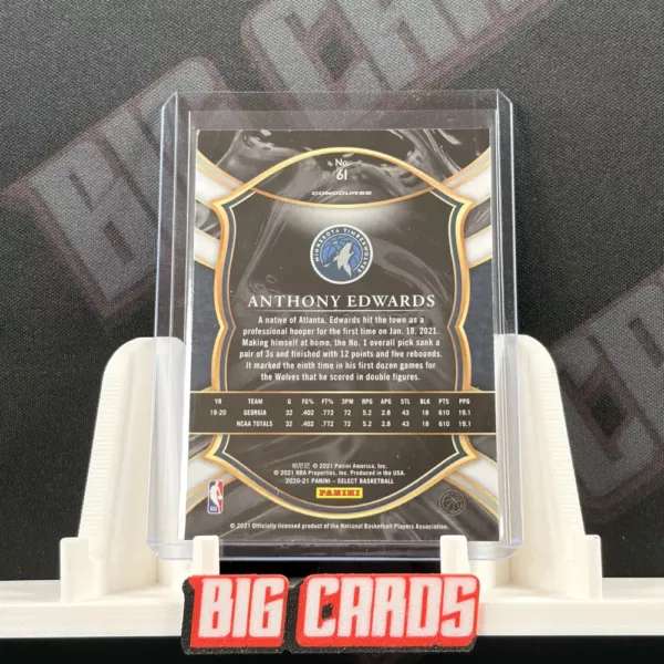 Anthony Edwards - Panini Select Basketball - Image 2