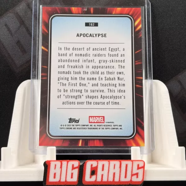 Apocalypse - Topps Chrome Marvel Sapphire - Image 2