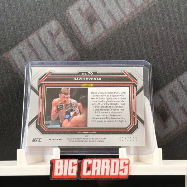 David Dvorak - Panini Prizm UFC - Image 2