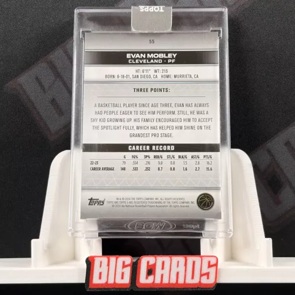 Evan Mobley - Topps Three - Image 2