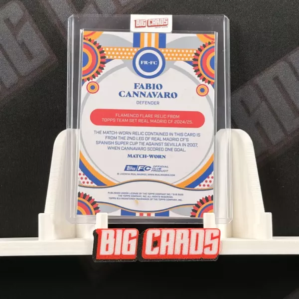 Fabio Cannavaro - Topps Real Madrid Team Set - Image 2