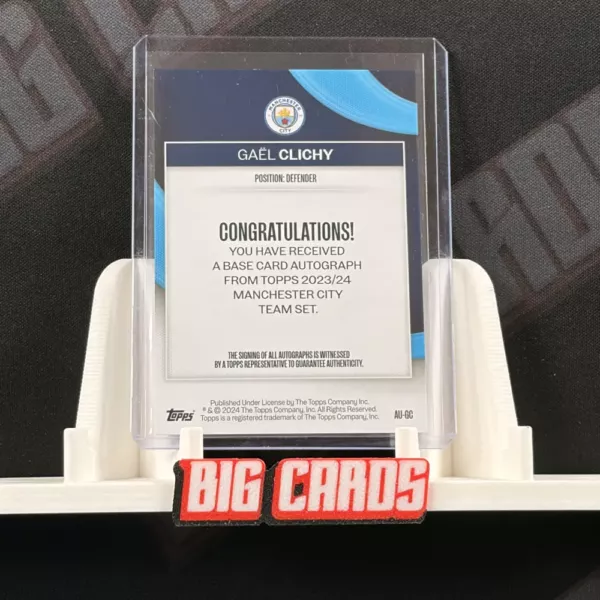 Gael Clichy - Topps Manchester City Team Set - Image 2