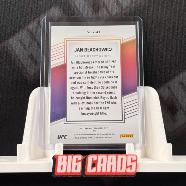 Jan Błachowicz - Panini Chronicles Elite UFC - Image 2
