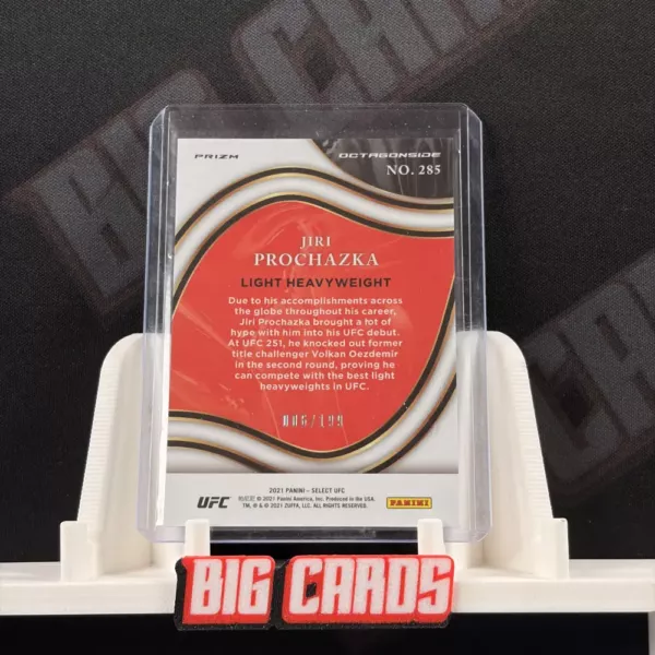 Jiri Prochazka - Panini Select UFC - Image 2