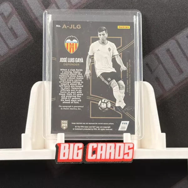 Jose Luis Gaya - Panini Black Gold Soccer - Image 2