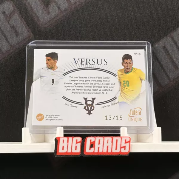 Luis Suarez VS Roberto Firmino - Futera Unique - Image 2