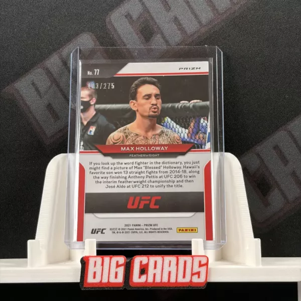 Max Holloway - Panini Prizm UFC - Image 2