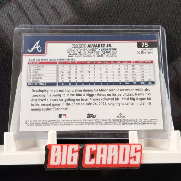 Nacho Alvarez Jr. - Topps Chrome - Image 2