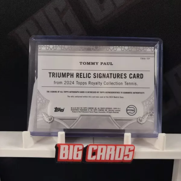 Tommy Paul - Topps Royalty Collection Tennis - Image 2