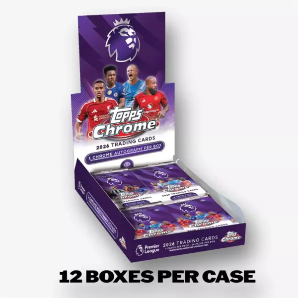 2026 Topps Chrome Premier League 12x Hobby Box Full Case Break #588 - Image 2