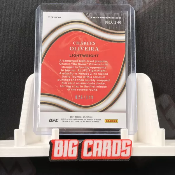 Charles Oliveira - Panini Select UFC - Image 2