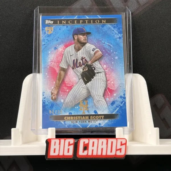 Topps Book Card Inception Christian Scott - Topps Inception Baseball - Big Cards