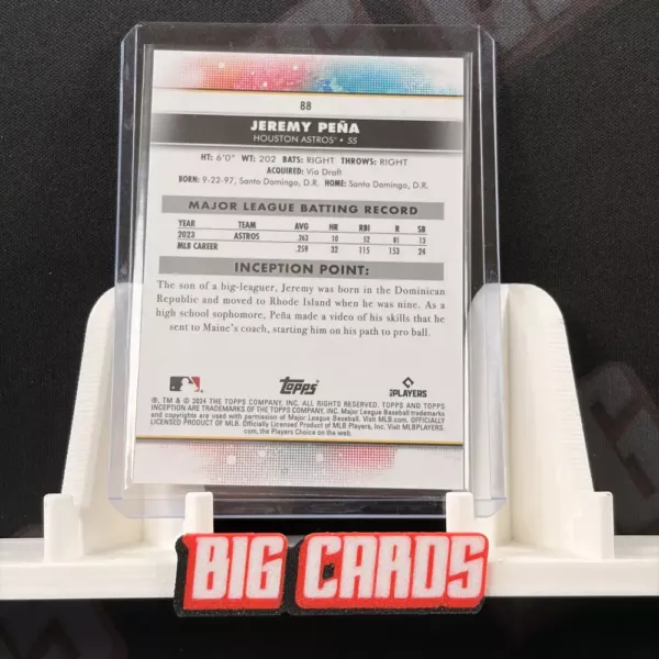 Jeremy Pena - Topps Inception Baseball - Image 2