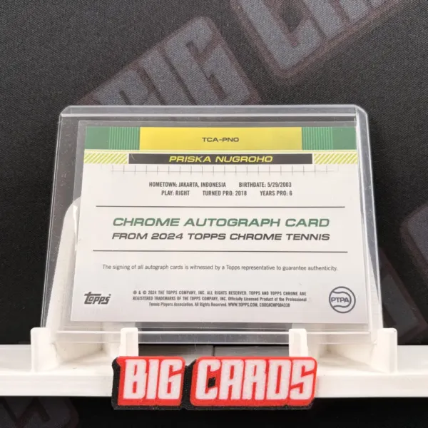 Priska Nugroho - Topps Chrome Tennis - Image 2