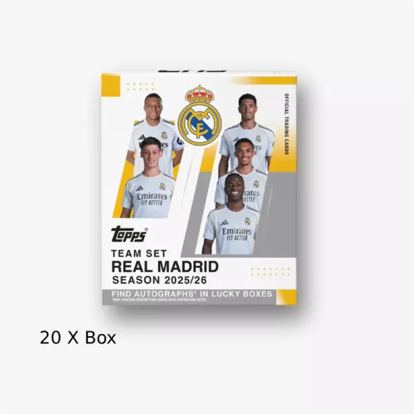 !KAMYK BREAK! 2025-26 Topps Real Madrid Team Set 20x Box Full Case Break #640 - Image 2