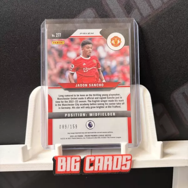 Jadon Sancho - Panini Prizm - Image 2