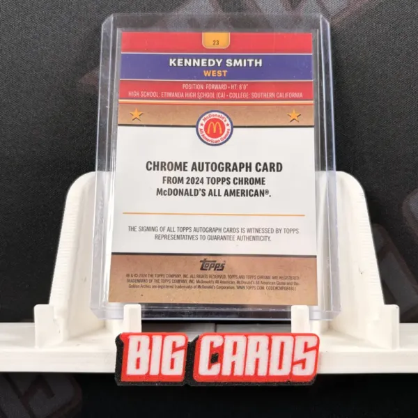 Kennedy Smith - Topps Chrome McDonald's All American - Image 2