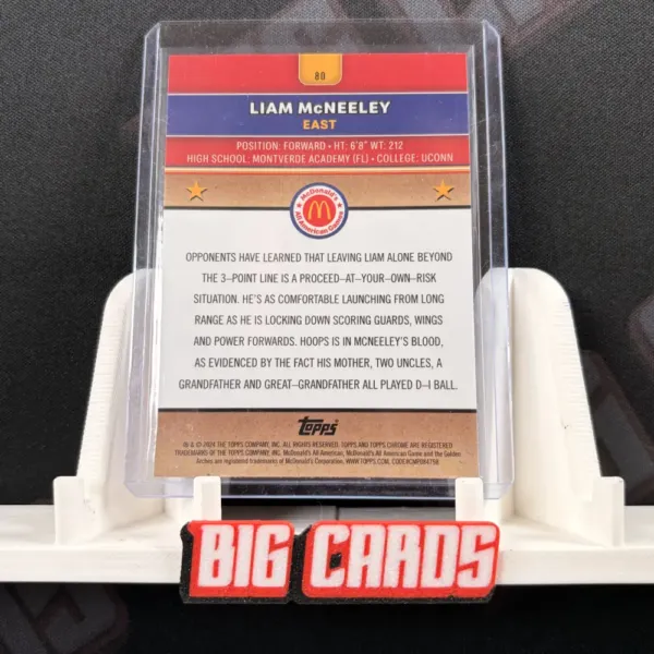 Liam McNeeley - Topps Chrome McDonald's All American - Image 2
