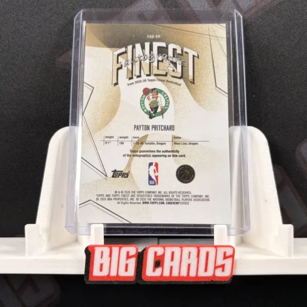 Payton Pritchard - Topps Finest Basketball - Image 2