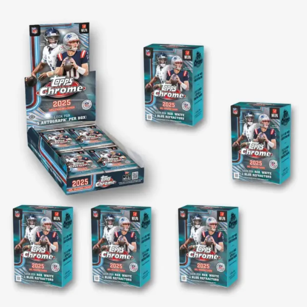 2025 Topps Chrome Football 1x Hobby Box + 5x Value Box Break #702 - Image 2