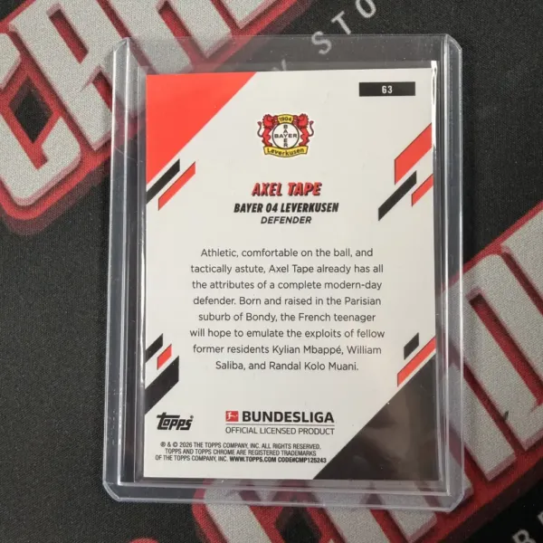Axel Tape - Topps Chrome Bundesliga - Image 2