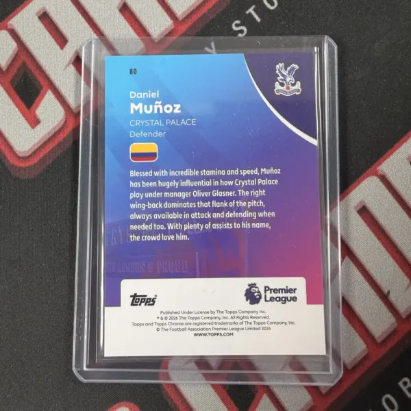 Daniel Munoz - Topps Chrome Premier League - Image 2