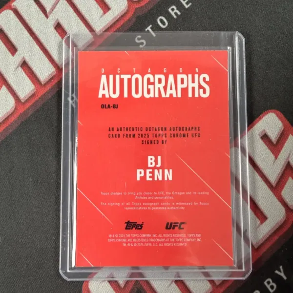 BJ Penn - Topps Chrome UFC - Image 2