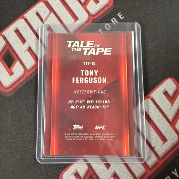 Tony Ferguson - Topps Chrome UFC - Image 2