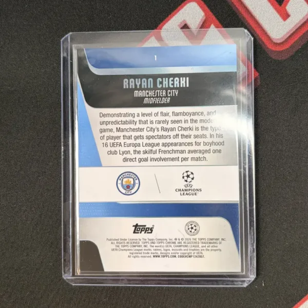 Aayan Cherki - Topps Chrome UEFA Champions League - Image 2