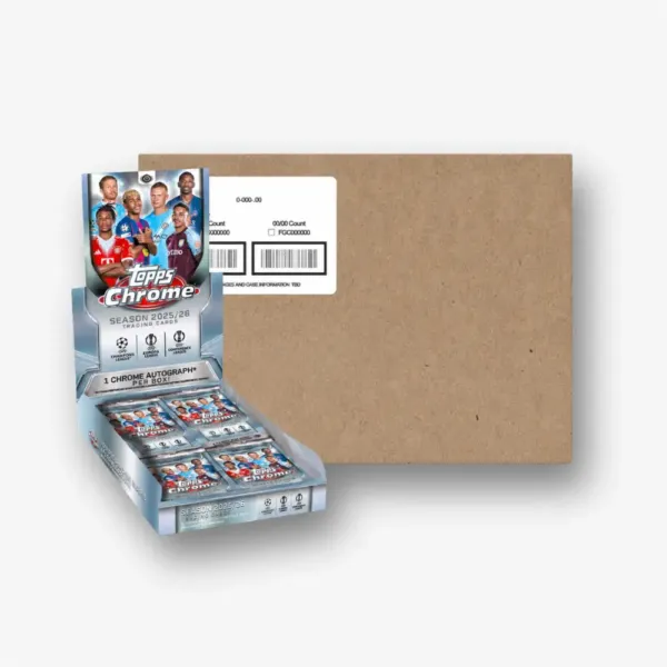 2025-26 Topps Chrome UEFA Club Competitions 12x Hobby Box Full Case Break #729 - Image 2
