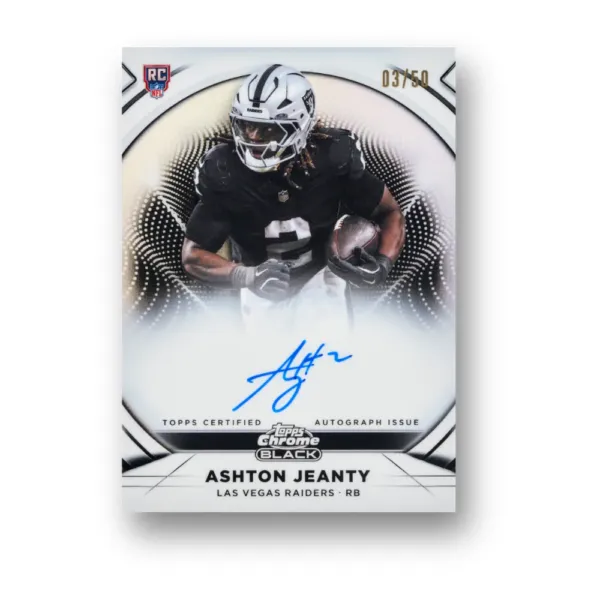 2025 Topps Chrome Black Football Hobby Box - Image 2