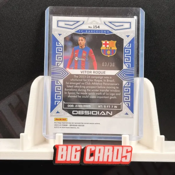 Vitor Roque - Panini Obsidian 2023-24 - Image 2
