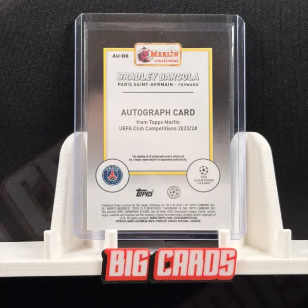 Bradley Barcola - Topps Merlin UCC 2023-24 - Image 2