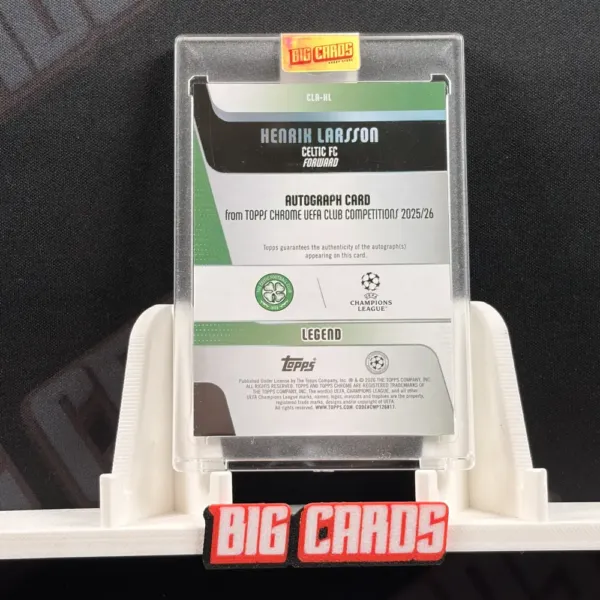 Henrik Larsson - Topps Chrome UCC 2025-26 - Image 2